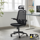 Sedia Da Ufficio RUBY Professionale Ergonomica Con Poggiabraccia Richiudibili, Supporto Lombare7