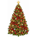 Albero di Natale Artificiale Sintetico Abete Verde in PVC Base in metallo
