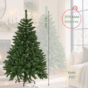 Albero di Natale Artificiale Sintetico in PVC Altezza 210 cm