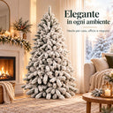 Albero di Natale Artificiale Innevato Abete Realistico cm 180/210/240