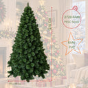 Albero di Natale Artificiale Abete Folto Verde cm 150/180/210/240/270