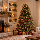 Albero di Natale Artificiale Nobilis Abete Folto e Realistico in PVC e PE per ingresso soggiorno o salotto