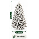 Albero di Natale Artificiale Innevato Abete Realistico cm 180/210/240