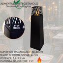 Chimenea de bioetanol, estufa moderna para uso interior y exterior, 2 litros
