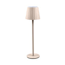 Lampada da Tavolo Led Ricaricabile Touch 10x38h cm Bianco