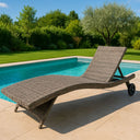 Lettino Prendisole Sdraio 5 Posizioni da Giardino 190x30x60 cm