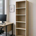 Libreria Salvaspazio 5 Ripiani Salvaspazio Mobile Multiuso da Ufficio e Casa