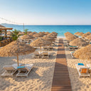 Ombrellone da giardino 200 cm palo centrale inclinabile acciaio per piscina terrazzo lido