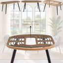 Salotto da giardino set divano poltrone e tavolino con cuscini in rattan intrecciato e acciaio verniciato design outdoor
