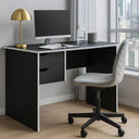 Scrivania per ufficio o casa tavolo pc computer con 2 cassetti