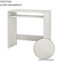 Scrivania Pc Computer Lavoro Studio, Ripiano Vano a Giorno Salvaspazio, in Legno