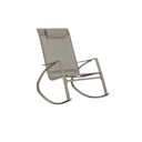 Sedia a Dondolo per Giardino Esterno con Cuscino 60x104x95cm