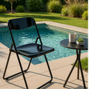 Set 4 Sedia da Giardino Esterno Pieghevole 46x50x80 cm
