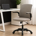 Sedia da Ufficio Ergonomica Girevole, Braccioli Reclinabili, Imbottita