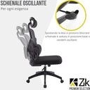 Silla de oficina ergonómica giratoria y presidencial