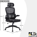 Silla de oficina ergonómica giratoria y presidencial