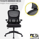 Silla de oficina ergonómica giratoria y presidencial