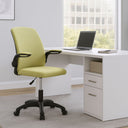 Sedia da Ufficio Ergonomica Girevole, Braccioli Reclinabili, Imbottita