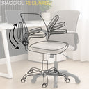 Sedia da Ufficio Ergonomica Girevole, Braccioli Reclinabili, Imbottita