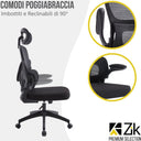 Silla de oficina ergonómica giratoria y presidencial