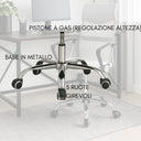Sedia da Ufficio Ergonomica Poltrona Girevole con Braccioli, Altezza Regolabile