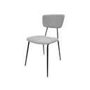 Set 4 Sedie Sala da Pranzo Imbottite Impilabili 44x44x83 cm