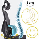 Sedia da Ufficio Ergonomica con Braccioli Pieghevoli, Poggiatesta e Supporto Lombare13