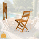 Set tavolo estensibile e sedie pieghevoli da giardino 8 posti per giardino terrazza patio