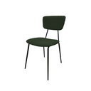 Set 4 Sedie Sala da Pranzo Imbottite Impilabili 44x44x83 cm