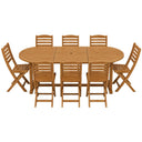 Set tavolo allungabile e sedie da giardino esterno 8 posti mobili da esterno 7 pezzi