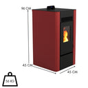 Stufa a Pellet 4 Stelle Certificazione A+ Ecologico