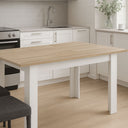 Tavolo da Pranzo Allungabile Moderno Rettangolare Bianco Rovere cm 140/x190x90x78