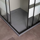 Cabina Doccia Rettangolare 70X100 Nera Con Pareti Serigrafate | Cielo5