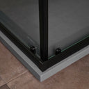 Cabina Doccia Rettangolare 70X100 Nera Con Pareti Serigrafate | Cielo7